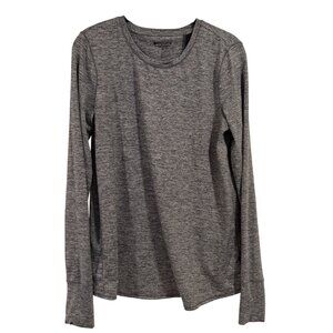 Athleta Sunlover Heathered Gray UPF‎ Tulip Back Top Size ST (Tall)